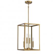 Savoy House Meridian CA M30008NB - 4-Light Pendant in Natural Brass