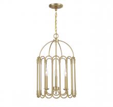 Savoy House Meridian CA M30011NB - 3-Light Pendant in Natural Brass