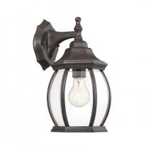 Savoy House Meridian CA M50053RB - 1-Light Outdoor Wall Lantern in Rustic Bronze