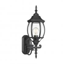 Savoy House Meridian CA M50054BK - 1-Light Outdoor Wall Lantern in Black