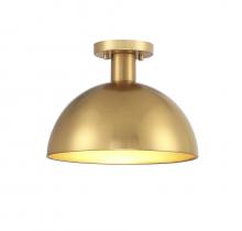Savoy House Meridian CA M60071NB - 1-Light Ceiling Light in Natural Brass
