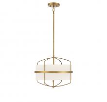 Savoy House Meridian CA M70101NB - 3-Light Pendant in Natural Brass