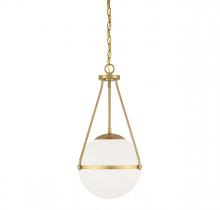 Savoy House Meridian CA M7025NB - 1-Light Pendant in Natural Brass