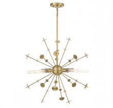 Savoy House Meridian CA M7027NB - 5-Light Pendant in Natural Brass