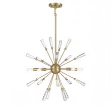 Savoy House Meridian CA M7028NB - 5-Light Pendant in Natural Brass