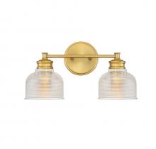 Savoy House Meridian CA M80034NB - 2-Light Bathroom Vanity Light in Natural Brass