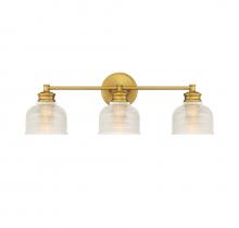 Savoy House Meridian CA M80035NB - 3-Light Bathroom Vanity Light in Natural Brass