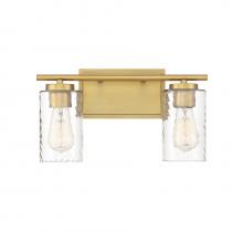Savoy House Meridian CA M80037NB - 2-Light Bathroom Vanity Light in Natural Brass