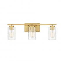 Savoy House Meridian CA M80038NB - 3-Light Bathroom Vanity Light in Natural Brass