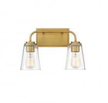 Savoy House Meridian CA M80043NB - 2-Light Bathroom Vanity Light in Natural Brass
