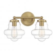 Savoy House Meridian CA M80072NB - 2-Light Bathroom Vanity Light in Natural Brass