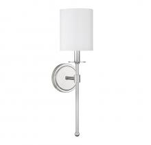 Savoy House Meridian CA M90057PN - 1-Light Wall Sconce in Polished Nickel