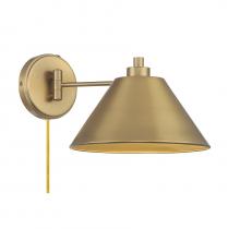 Savoy House Meridian CA M90086NB - 1-Light Wall Sconce in Natural Brass