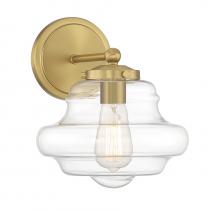 Savoy House Meridian CA M90091NB - 1-Light Wall Sconce in Natural Brass