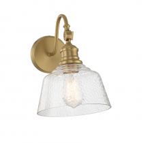 Savoy House Meridian CA M90092NB - 1-Light Wall Sconce in Natural Brass