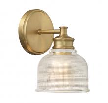 Savoy House Meridian CA M90093NB - 1-Light Wall Sconce in Natural Brass