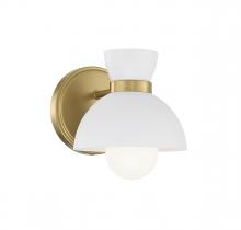 Savoy House Meridian CA M90101NB - 1-Light Wall Sconce in Natural Brass
