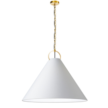 Dainolite PCN-321P-AGB-790 - 1LT Incand Pendant, AGB w/ WH Shade