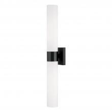 Capital Canada 646221MB - 2-Light Dual Sconce in Matte Black with Soft White Glass