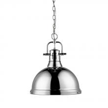 Golden Canada 3602-L CH-CH - 1 Light Pendant with Chain