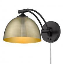 Golden Canada 3688-A1W BLK-AB - Rey Articulating 1 Light Wall Sconce