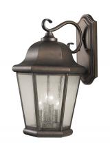 Generation Lighting OL5904CB - Martinsville traditional 4-light outdoor exterior extra large wall lantern sconce in corinthian bron
