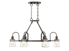 Savoy House Canada 1-3502-6-13 - Portsmouth 6-Light Outdoor Linear Chandelier in English Bronze
