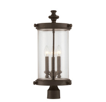 Savoy House Canada 5-1223-40 - Palmer 3-Light Outdoor Post Lantern in Walnut Patina