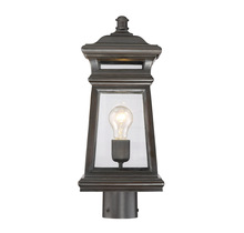 Savoy House Canada 5-244-213 - Taylor 1-Light Outdoor Post Lantern in English Bronze with Gold