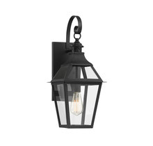Savoy House Canada 5-721-153 - Jackson 1-Light Outdoor Wall Lantern in Matte Black with Gold Highlights