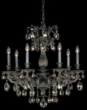 Schonbek 1870 5677-48S - Milano 7 Light 120V Chandelier in Antique Silver with Clear Crystals from Swarovski