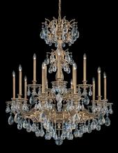 Schonbek 1870 5686-48S - Milano 15 Light 120V Chandelier in Antique Silver with Clear Crystals from Swarovski
