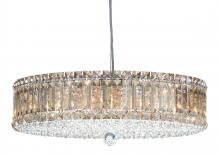 Schonbek 1870 6672S - Plaza 15 Light 120V Pendant in Polished Stainless Steel with Clear Crystals from Swarovski
