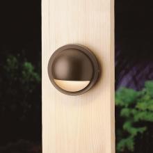 Kichler 15764AZT27R - 12V LED 2700K Half Moon Deck Light Textured Architectural Bronze