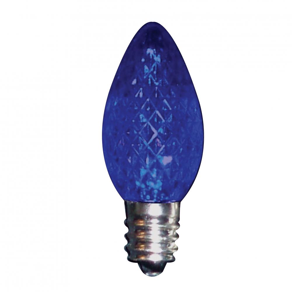 LED Decorative Lamp C7 E12 Base 0.37W 100-130V Blue STANDARD