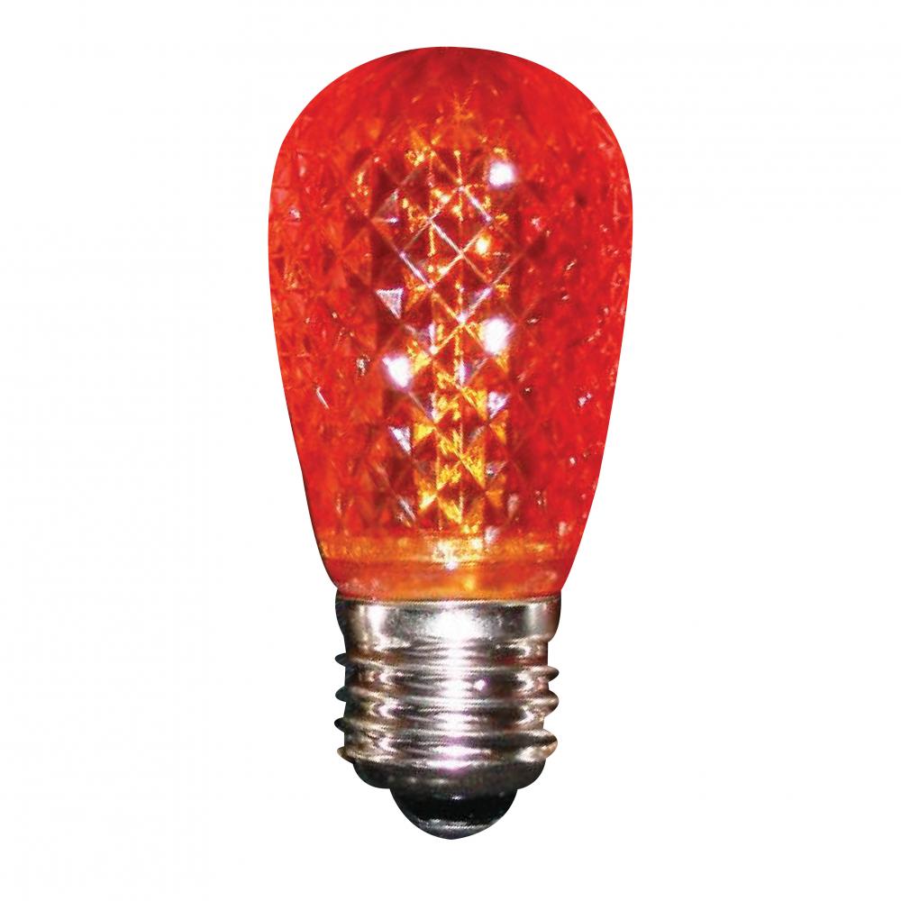 LED Decorative Lamp S14 E26 Base 0.96W 100-130V Orange STANDARD