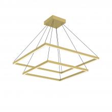 Kuzco Lighting Inc CH88232-BG - Piazza 32-in Brushed Gold LED Chandeliers