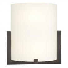 Galaxy Lighting 212430ORB - Wall Sconce - Oil Rubbed Bronze with White Glass 1x100W