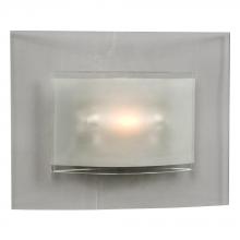 Galaxy Lighting 700701SLV - Wall Sconce - Silver w/ Clear & Frosted Glass