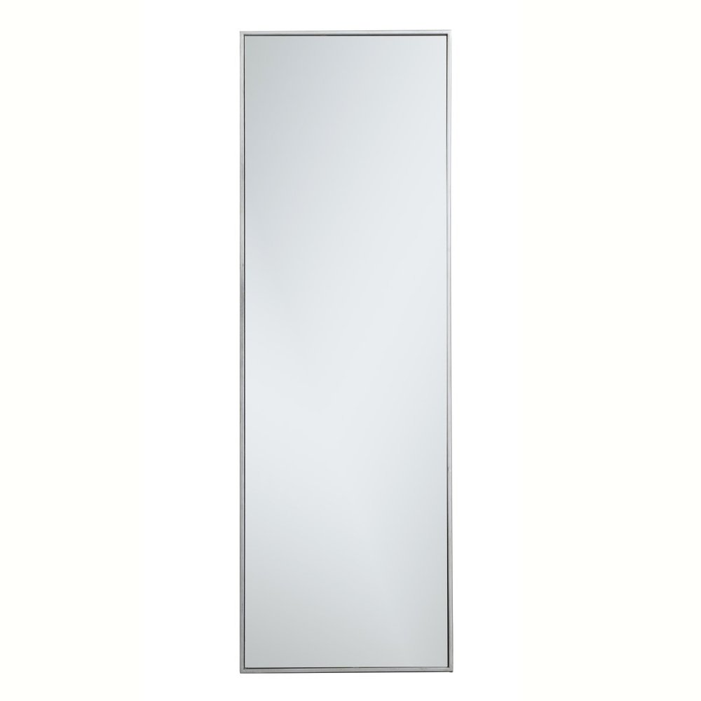 Metal frame rectangle mirror 20 inch in silver