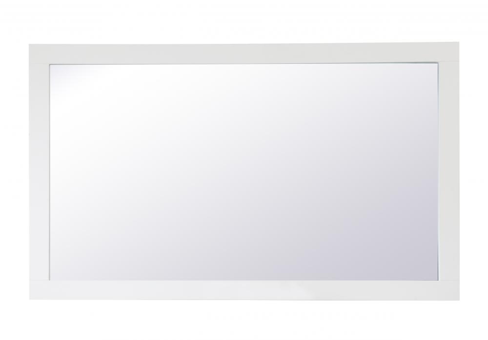 Aqua Rectangle Vanity Mirror 60 Inch In White Vm26036wh Maple Ridge Lighting