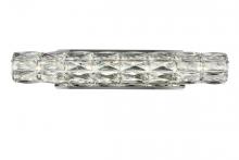 Elegant 3501W24C - Valetta Integrated LED Chip Light Chrome Wall Sconce Clear Royal Cut Crystal