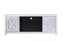 Elegant MF9904 - 59 In. Crystal Mirrored TV Stand