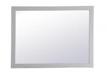 Elegant VM24836GR - Aqua Rectangle Vanity Mirror 48 Inch in Grey