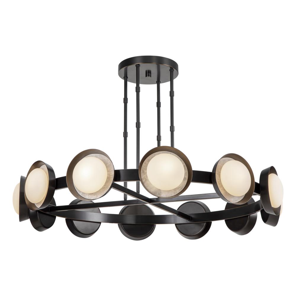 Alonso 50-in Urban Bronze LED Chandeliers