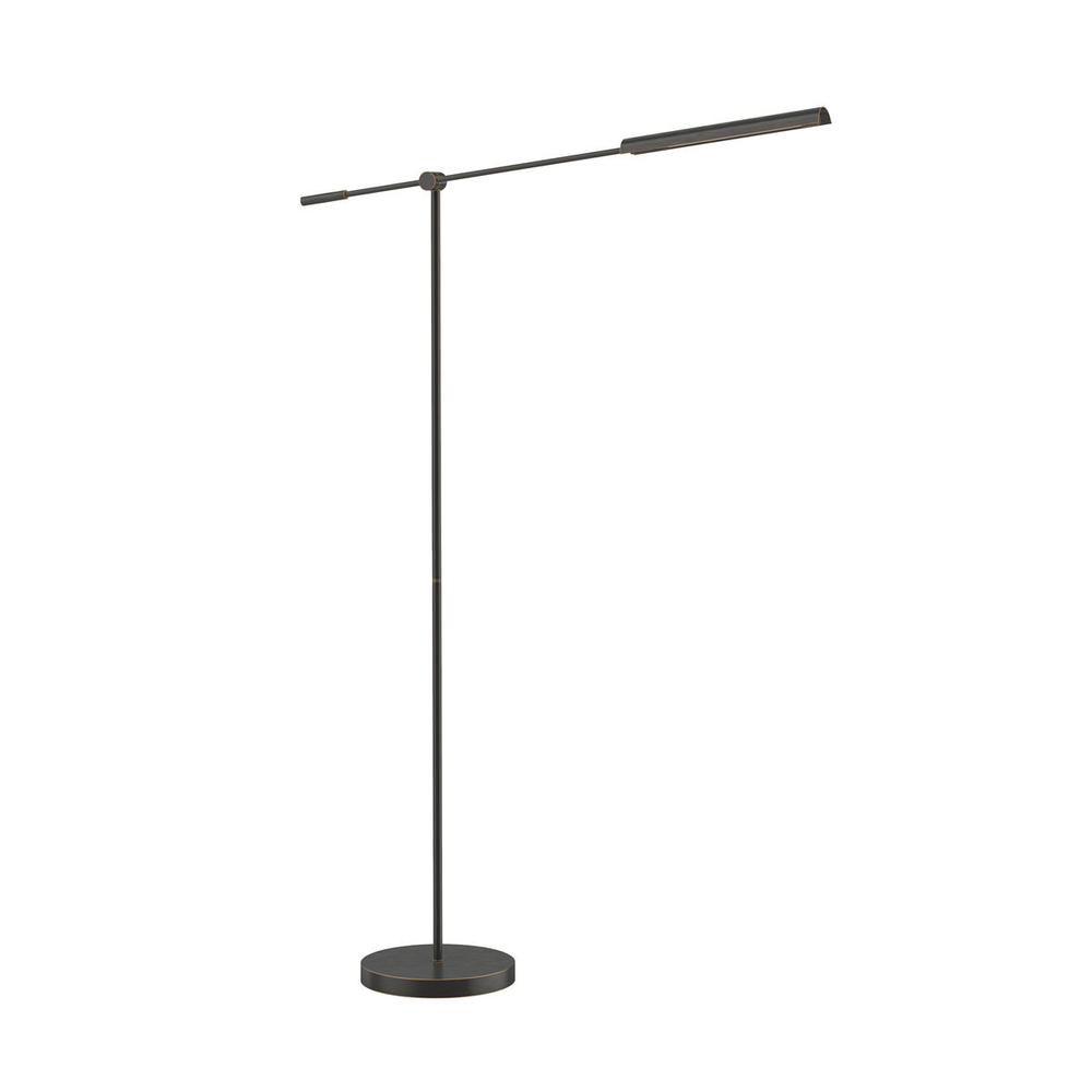 Astrid 55-in Metal Shade/Urban Bronze LED Floor Lamp