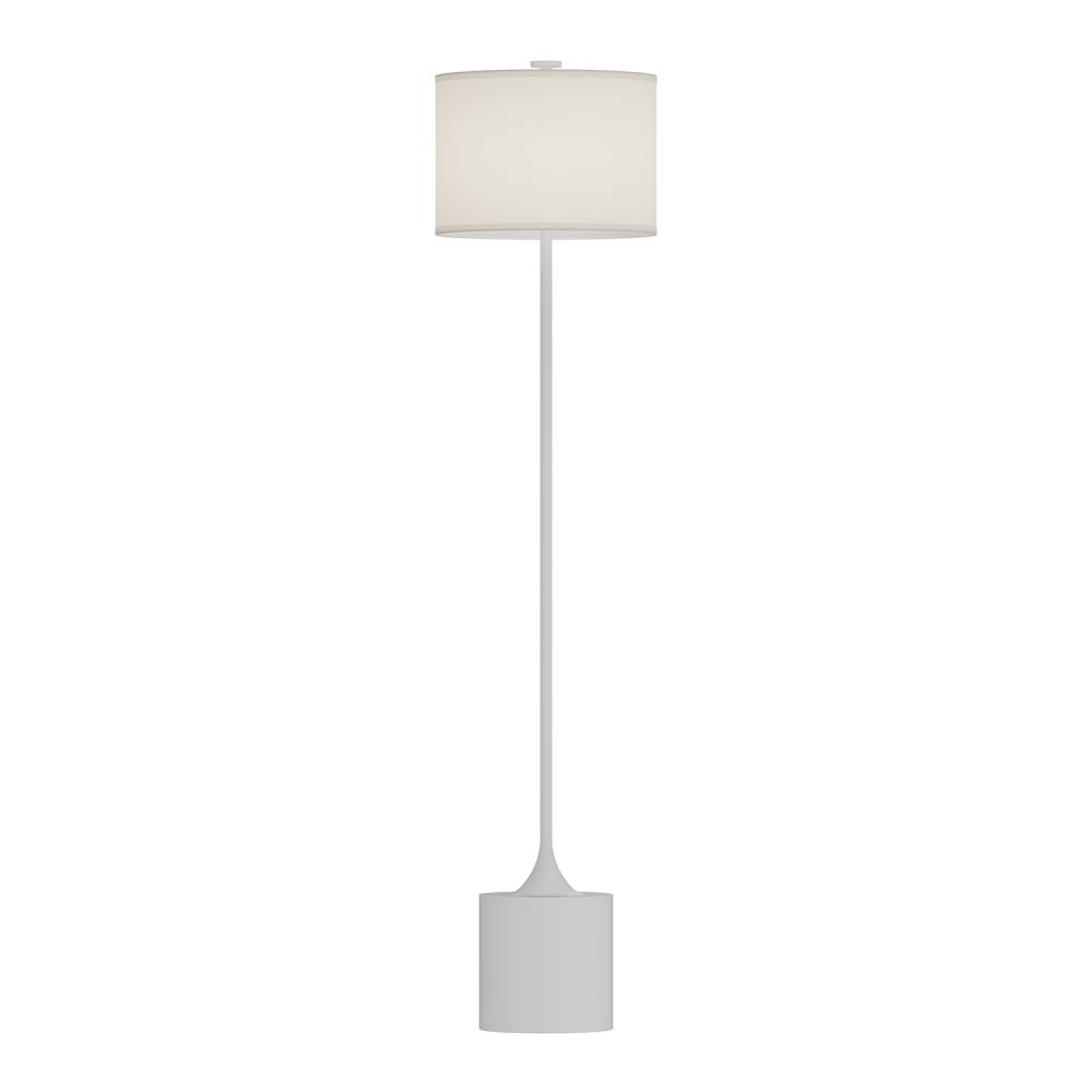 Issa 61-in White/Ivory Linen 1 Light Floor Lamp