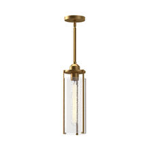 Alora Lighting PD536107AGWC - Belmont 7-in Aged Gold/Clear Water Glass 3 Lights Pendant