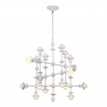 Alora Lighting CH328129AW - Cadence 29-in Antique White 18 Lights Chandeliers