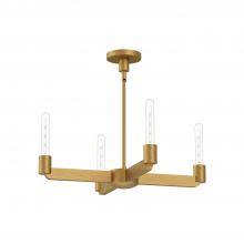 Alora Lighting CH607225AG - Claire 25-in Aged Gold 4 Lights Chandeliers